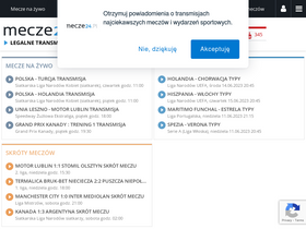 'mecze24.pl' screenshot