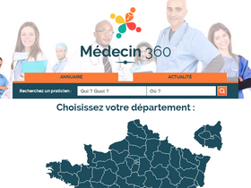 'medecin-360.fr' screenshot