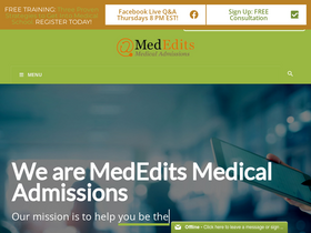 'mededits.com' screenshot