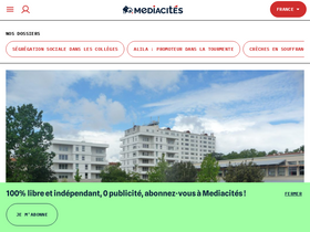 'mediacites.fr' screenshot