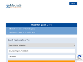 'mediate.com' screenshot