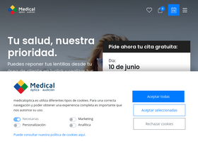 'medicaloptica.es' screenshot