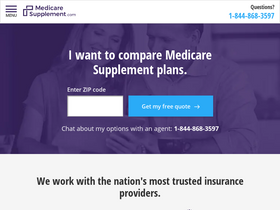'medicaresupplement.com' screenshot