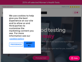 'medichecks.com' screenshot