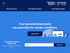 'medicineshoppe.ca' screenshot