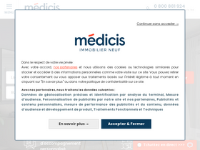 'medicis-patrimoine.com' screenshot
