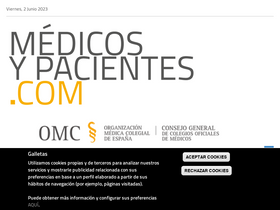 'medicosypacientes.com' screenshot
