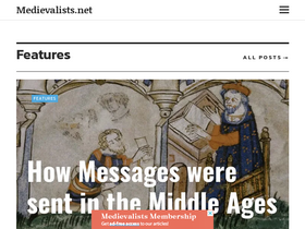 'medievalists.net' screenshot