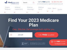 'medigap.com' screenshot