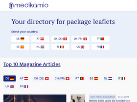 'medikamio.com' screenshot
