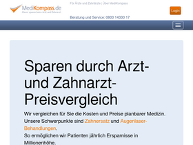 'medikompass.de' screenshot