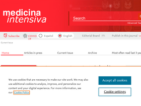 'medintensiva.org' screenshot