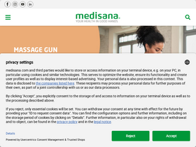 'medisana.com' screenshot