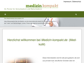 'medizin-kompakt.de' screenshot