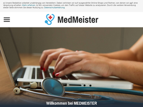 'medmeister.de' screenshot