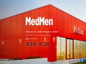 'medmen.com' screenshot