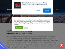 'medschool.it' screenshot