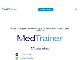 'medtrainer.com' screenshot