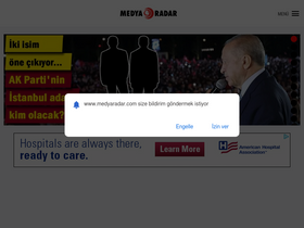 'medyaradar.com' screenshot
