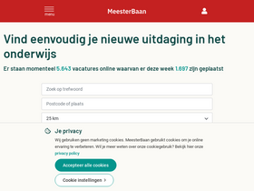 'meesterbaan.nl' screenshot