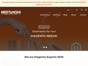 'meetanshi.com' screenshot
