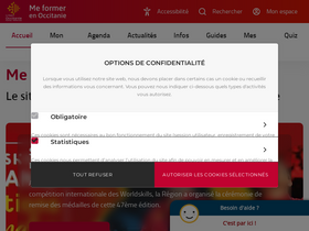 'meformerenregion.fr' screenshot