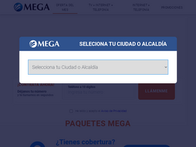 'megacableplanes.mx' screenshot