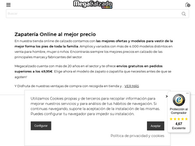 'megacalzado.com' screenshot
