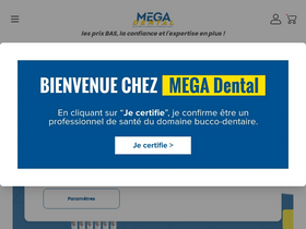 'megadental.fr' screenshot