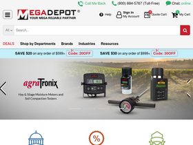 'megadepot.com' screenshot