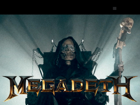 'megadeth.com' screenshot