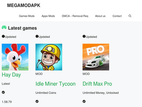'megamodapk.com' screenshot