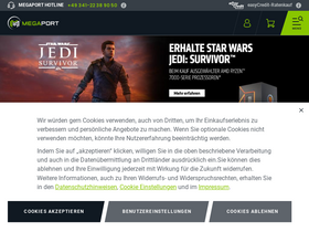 'megaport.de' screenshot