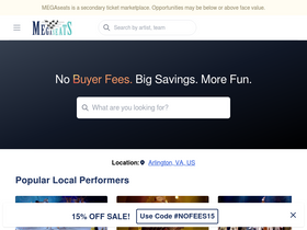 'megaseats.com' screenshot