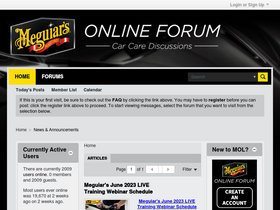 'meguiarsonline.com' screenshot