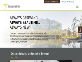'meijergardens.org' screenshot