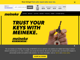 'meineke.com' screenshot