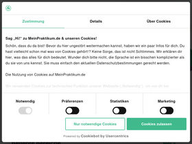 'meinpraktikum.de' screenshot