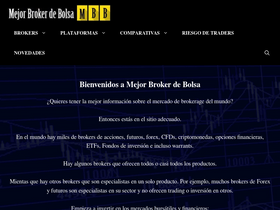 'mejorbrokerdebolsa.com' screenshot
