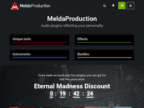 'meldaproduction.com' screenshot