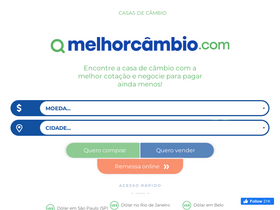 'melhorcambio.com' screenshot