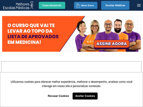 'melhoresescolasmedicas.com' screenshot