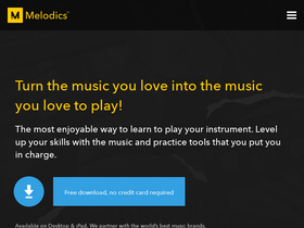 'melodics.com' screenshot