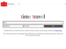 'mementoweb.org' screenshot