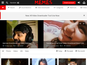 'memes.co.in' screenshot