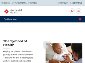 'memorial.health' screenshot