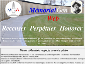 'memorialgenweb.org' screenshot