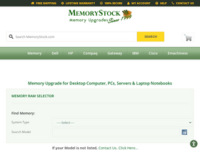 'memorystock.com' screenshot
