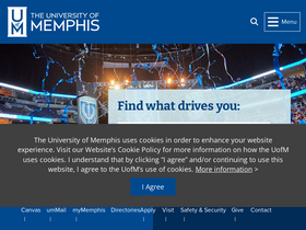 'memphis.edu' screenshot