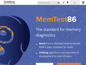 'memtest86.com' screenshot